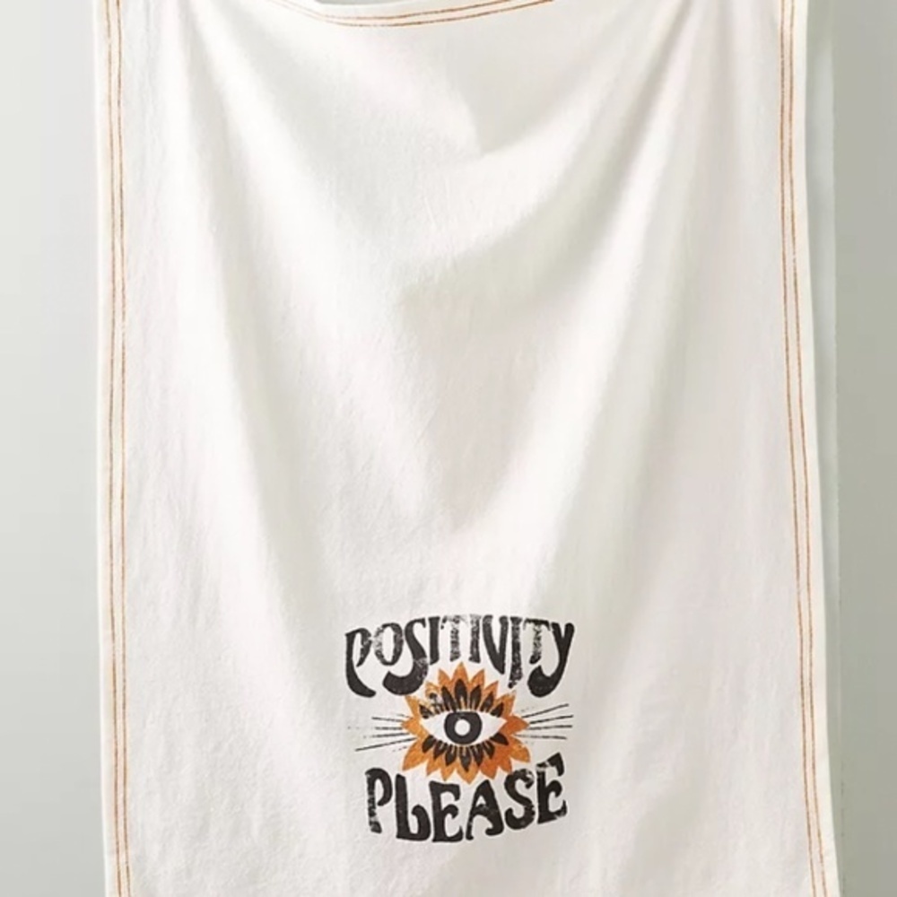 Anthropologie Dazey LA Positivity Please Dish Towel